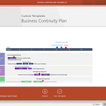 Business Continuity template in Office Timeline