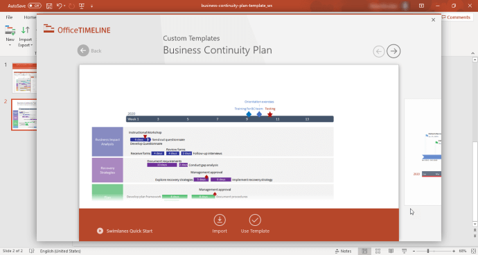 Powerpoint template business continuity plan
